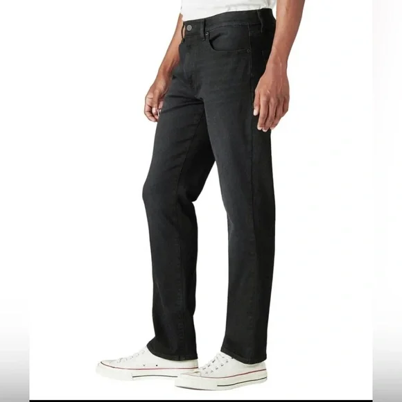 Lucky Brand Men’s 410 Stretch Jeans - Athletic Straight Fit-NEW- 40x32- BLACK - Picture 1 of 5